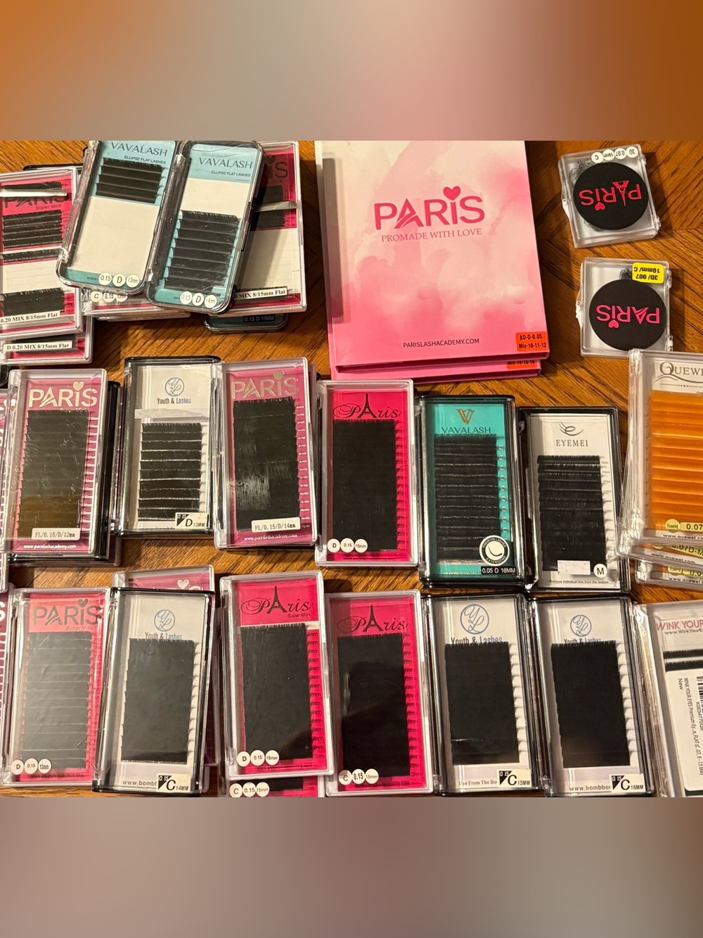 Professional eyeLash Extension Supply Lot individual eyelashes and fans